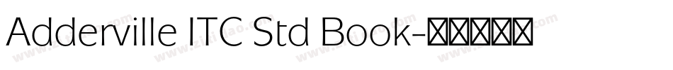 Adderville ITC Std Book字体转换